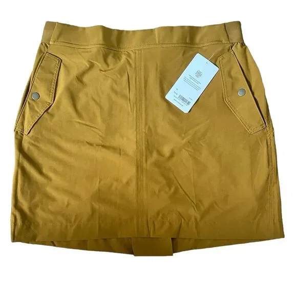 NWT Athleta Mustard Color Vienna Cargo Skort Size 16 - Picture 4 of 6